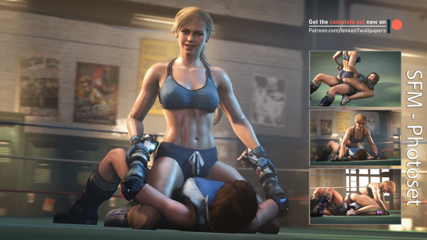 2girls 3d abs asphyxiation blonde_hair breasts brown_hair cassie_cage catfight crossover defeat defeated dominance dominant_female dominated domination dominatrix female female_domination female_with_female femdom fight fighting helpless highres kazama_asuka lezdom midriff mortal_kombat mortal_kombat_11 muscle muscles muscular ponytail restrained sexually_suggestive short_hair shorts sitting_on_person smothering sneakers squeezing submission_hold submissive submissive_female tekken tekken7wallpapers tekken_7 thighs thighs_together wrestling wrestlingryona yuri