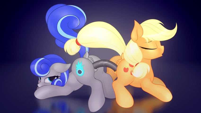 16:9 2018 2girls animated anus applejack_(mlp) ass blonde_hair blue_baton blue_eyes blue_hair closed_eyes cutie_mark dildo dock double_dildo duo earth_pony eqamrd equid equine feet female female_only female_penetrating feral feral_on_feral friendship_is_magic fur furry grey_fur hair half-closed_eyes hooves horse looking_at_viewer looking_back mammal masturbation multicolored_hair mutual_masturbation my_little_pony nude open_mouth original_character penetration pony pussy pussy_juice raised_tail sex_toy simple_background smile stomach_bulge thick_thighs toying_partner two_tone_hair vaginal_masturbation vaginal_penetration wide_hips yellow_fur yuri