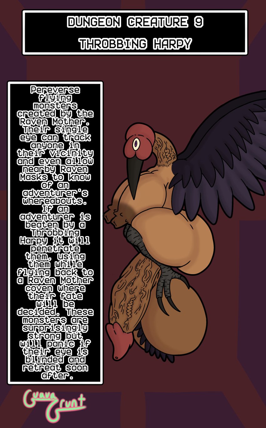 1futa 2d areolae avian avian_feet big_balls big_breasts big_nipples big_penis bird bird_humanoid character_profile character_sheet claws exposed_ass exposed_breasts exposed_penis feather_pubes feathered_wings feathers flying furry_only futanari guavagrunt huge_ass huge_balls huge_breasts huge_cock monster monster_girl nipples nude nude_futanari one_eye original penis_head simple_background solo_futa talons tan_body text thick_thighs thighs veiny_penis wings