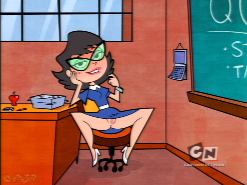 1girls cartoon_network chipposter eleanor_butterbean full_body inviting logo no_panties spread_legs the_grim_adventures_of_billy_and_mandy