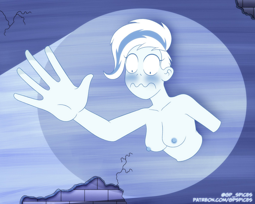 1girls blue_body breasts embarrassed female female_only ghost ghost_girl gp_spices nude phantasma_phantom scooby-doo scooby-doo_and_the_ghoul_school senftember senftember_(2024) signature tagme text