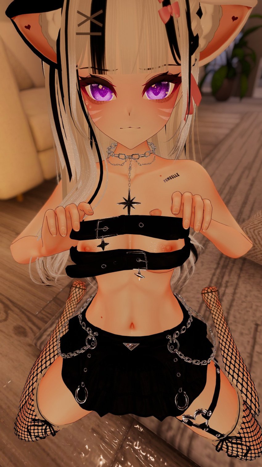 anime hentai neko nipples nsfw nude nude_female vrchat