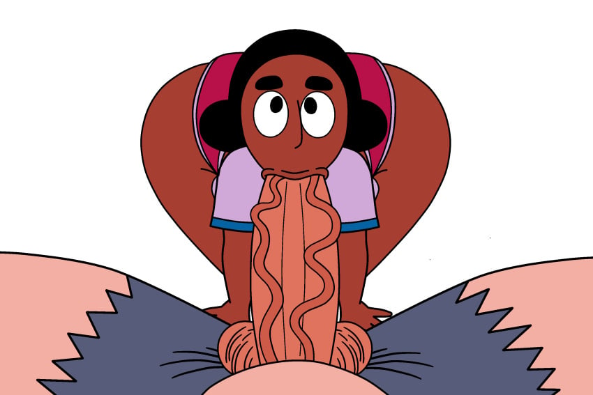 animated black_hair blackmorty_(artist) brown_skin connie_maheswaran dark-skinned_female female greg_universe steven_universe