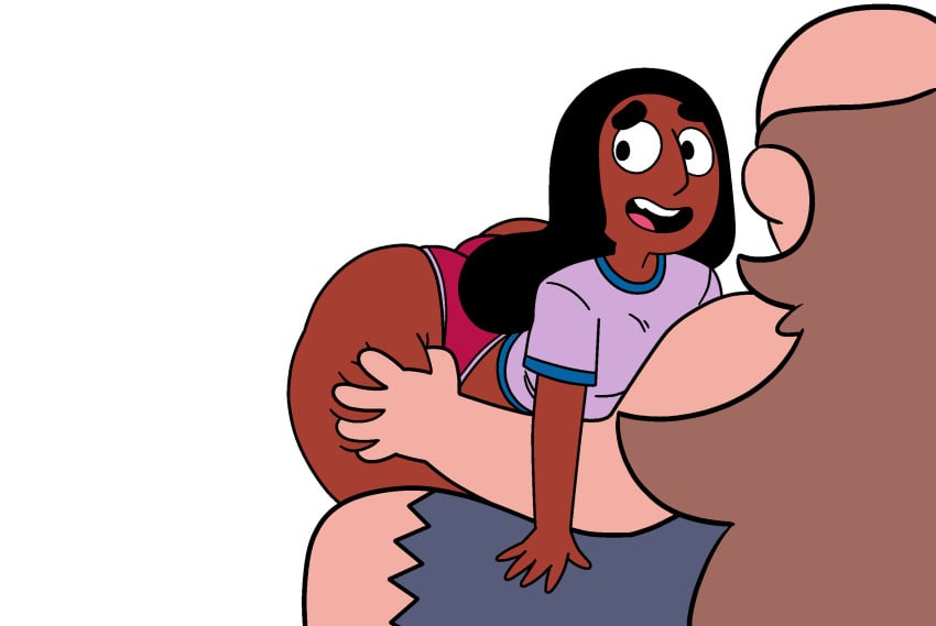 animated black_hair blackmorty_(artist) brown_skin connie_maheswaran dark-skinned_female female greg_universe steven_universe