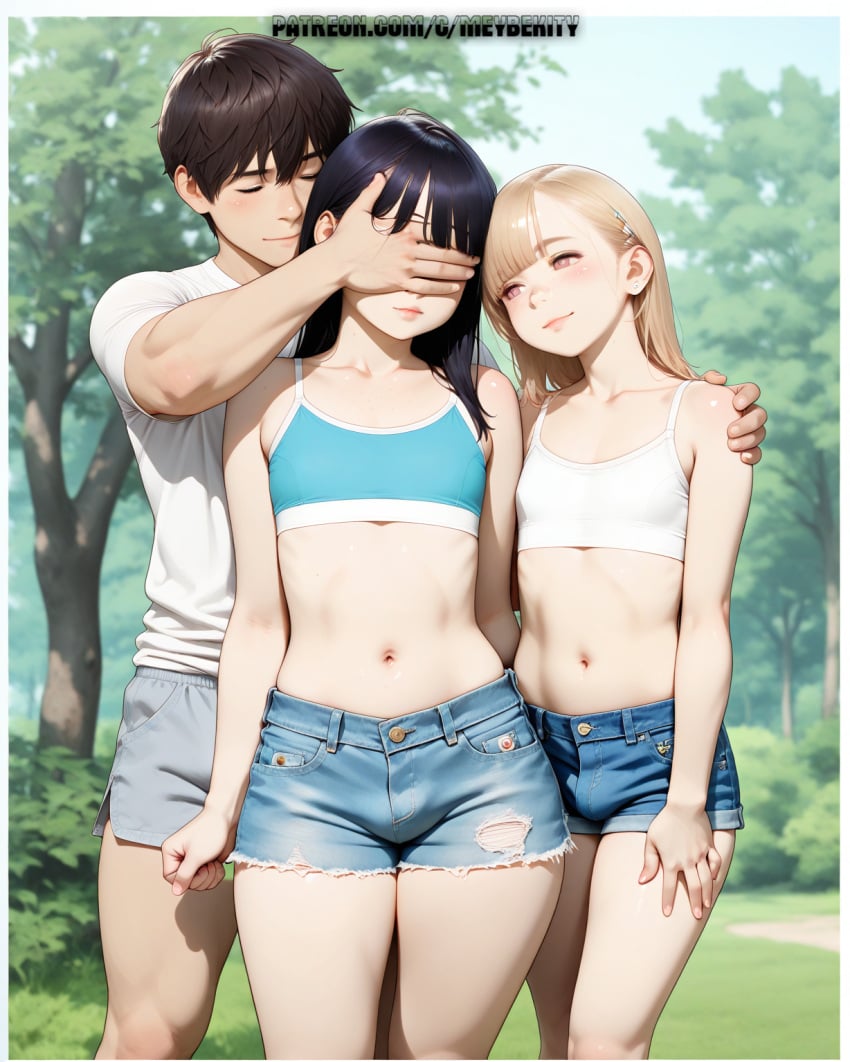 3boys ai_generated femboy otoko_no_ko trap yaoi