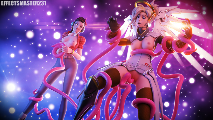 3d alternate_costume blender cruiser_d.va d.va effectsmaster231 mercy overwatch pussy tentacle