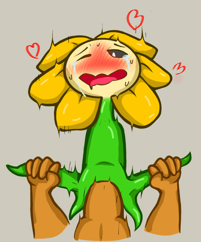 blush cinnamonroll69 flower flowey_the_flower hi_res human male mammal penetration penis plant undertale video_games yaoi