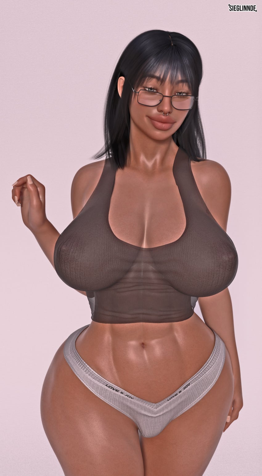 3d 3d_(artwork) abs artist_logo artist_name ass big_ass big_butt black_hair breasts bubble_ass bubble_butt butt character character_sheet dumptruck_ass glasses high_resolution highres hips huge_ass huge_butt jennifer_bogado jenny_(sieglinnde) my_girlfriend_wants_a_threesome no_bra nose_piercing oc open_eyes plump_ass sieglinnde simple_background tan_body tan_skin tanned tanned_female tanned_skin thick thick_ass thick_legs thick_lips thick_thighs thighs thong thong_bikini very_high_resolution voluptuous voluptuous_female watermark wide_hips wide_thighs