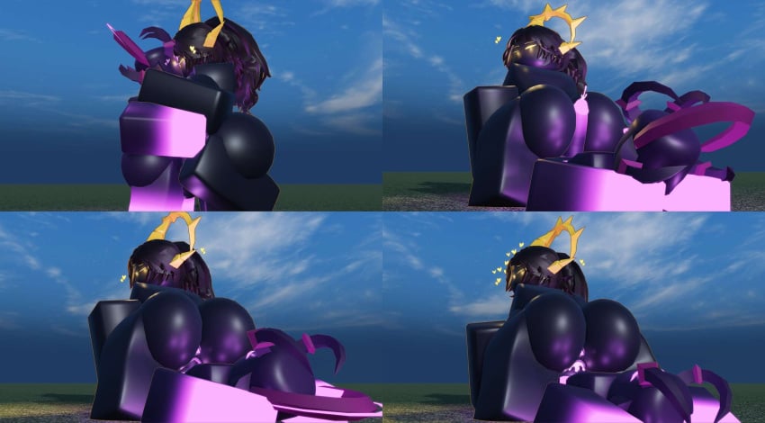 3d 3d_(artwork) black_body black_skin breasts buttjob cum cum_inside ejaculation ejaculation_in_pussy kissing lampshaderr34 naked penis_between_ass penumbras roblox roblox_game robloxian sex tagme the_umbra tower_defense_simulator