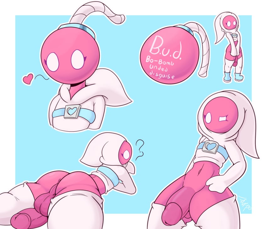 1boy 2019 ? alternate_species animate_inanimate anthro anthrofied anus ass backsack balls big_balls big_butt big_penis blue_background blue_footwear bob-omb bob-omb_buddy bomb boots border bottomless bubble_ass bubble_butt butt clothed clothing dat_ass english_text erection eyelashes femboy footwear girly heart hood hoodie huge_ass huge_butt humanoid humanoid_penis humanoidized legwear lying male male_only mario_(series) multiple_poses multiple_views no_pupils not_safe_for_reality penis pink_balls pink_penis pink_skin pose presenting presenting_anus presenting_ass presenting_butt presenting_hindquarters presenting_penis simple_background solo standing stockings testicles text thick thick_thighs trap white_border white_bottomwear white_eyes white_topwear wide_hips