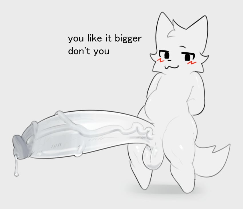 anthro balls big_penis blush bodily_fluids boy_kisser_(meme) boykisser digital_media_(artwork) domestic_cat english_text erection felid feline felis foreskin fur genital_fluids genitals head_tuft huge_cock humanoid_genitalia humanoid_penis hyper hyper_genitalia hyper_penis leaking_precum male male_only mammal meme neck_tuft penis precum shadow silly_cat_(mauzymice) simple_background slightly_chubby solo standing tacogatooooo text tuft vein veiny_penis white_background white_body white_fur