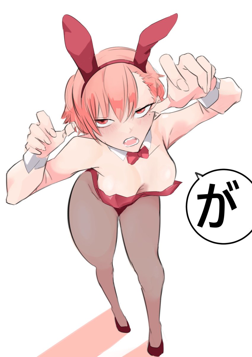 1girls anilewd animal_ears armpits arms_above_head arms_up big_breasts blue_archive blue_eyes blush bow bowtie breasts bunny_ears bunny_girl bunny_tail bunnysuit busty cleavage detached_collar embarrassed embarrassed_female fake_animal_ears fake_tail female female_only fishnet_pantyhose fishnets fully_clothed highres large_breasts leotard looking_at_viewer neru_(blue_archive) open_clothes original pantyhose pose posing red_eyes red_hair revealing_clothes sensual short_hair shy solo strapless strapless_leotard tail white_bow white_bowtie white_leotard wrist_cuffs