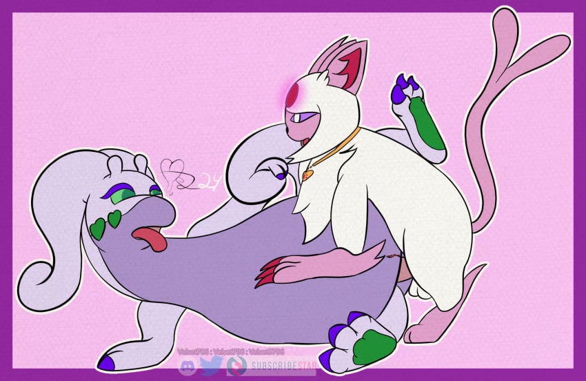 3_toes absol anal anal_sex chest_tuft clawed_fingers claws digital_media_(artwork) eeveelution espeon feet feral finger_claws generation_2_pokemon generation_3_pokemon generation_6_pokemon goodra green_eyes heart_symbol hi_res nintendo nsfw pawpads penetration pink_body pokemon pokemon_(species) purple_body purple_eyes raised_tail sex slit_(disambiguation) tail toe_claws toes tongue tongue_out tuft velvet706 velvet_the_gooey_dragon