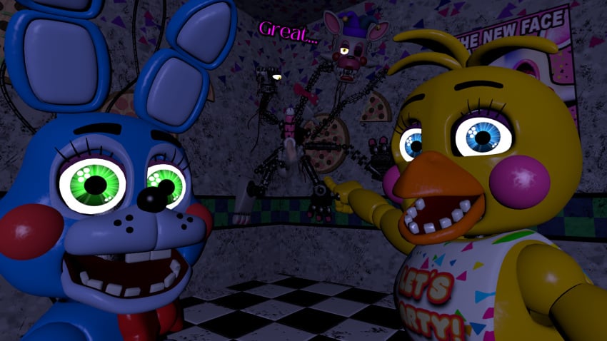 2boys anal_penetration animatronics best_friends big_penis camera_phone caught_masturbating dildo_in_ass dissappointed_look double_head female five_nights_at_freddy's funny jester looking_at_viewer looking_back_at_viewer mangle_(fnaf) mangled_mangle_(fnaf) meme motion_blur pctoaster pink_penis plapping pleasuring_self pointing_soyjak realization rough_penetration sfm source_filmmaker surprised_expression testing toy_bonnie_(fnaf) toy_chica_(fnaf)