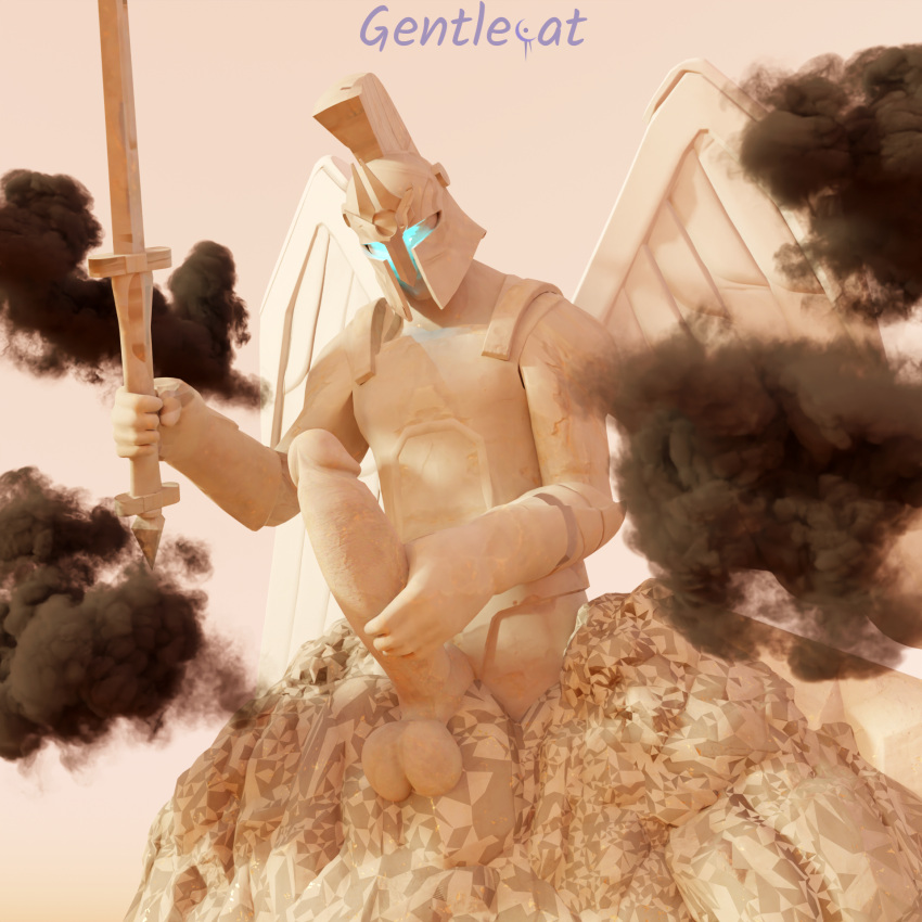 fortnite gentlecat jerking_off jerkingoff live_event male male_only masturbation statue tagme