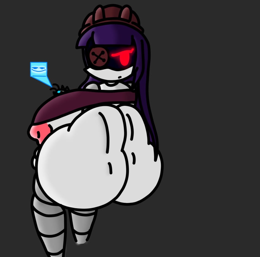 actualbeef ass_focus backboob bottomless casual casual_nudity clapping_ass doll_(murder_drones) female female_only huge_ass murder_drones no_bra png robot robot_girl teasing topwear twerking underboob