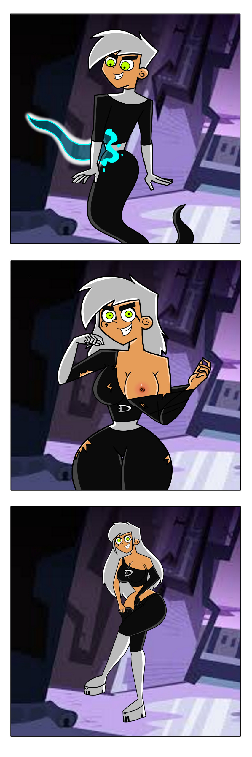 ass_expansion brainwashing breast_expansion cleavage danny_fenton danny_phantom ember_mclain female gender_transformation hair_growth jay-r0ck lip_expansion male mtf_transformation possession takeover thick_thighs thigh_expansion transformation wide_hips