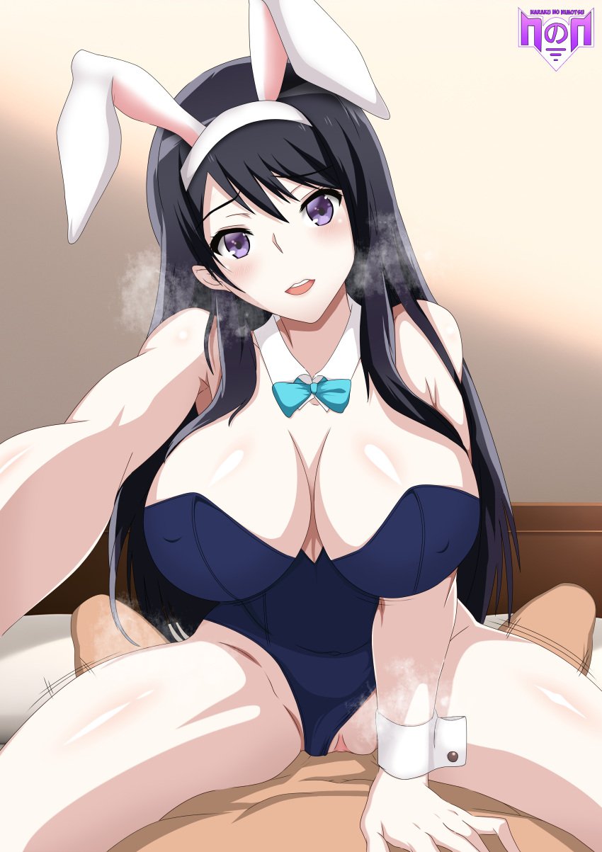 1boy 1girls absurd_res alternate_version_available artist_logo artist_name big_breasts black_hair blue_clothing blush bowtie breasts bunny_ears bunnysuit clothing_aside commission commissioner_upload cowgirl_position cuffs fake_animal_ears fake_bunny_ears female female_focus happy happy_sex heavy_breathing hi_res hibike!_euphonium huge_breasts human kousaka_reina lipstick long_hair looking_at_viewer male male/female male_penetrating male_pov narakunonimotsu on_back on_bed open_clothes open_mouth outstretched_arm pov purple_eyes sex smile solo_female solo_focus speed_lines spread_legs steam straight uncensored vaginal_penetration watermark