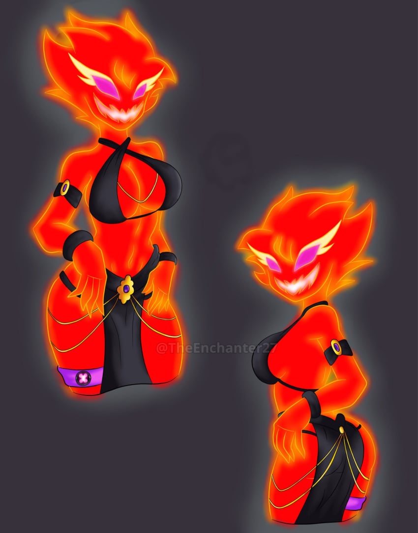 alternate_version_available ben_10 chaquetrix elemental_creature female lava_creature nrg_(ben_10) prypiatonosian_b