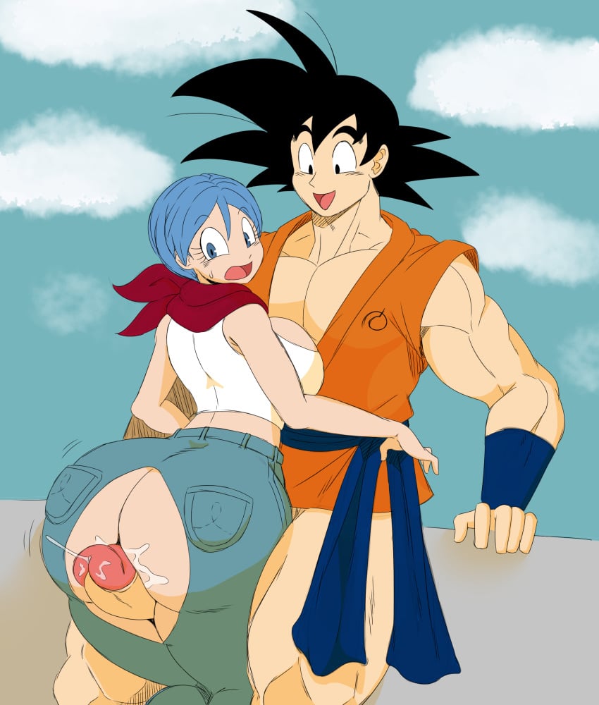 1boy 1girls absurdres ass assjob bbw big_ass big_breasts big_butt black_hair bloxwhater blue_eyes blue_hair breasts bulma_briefs butt buttjob dat_ass dragon_ball dragon_ball_super fat_ass female gigantic_ass gigantic_breasts gigantic_butt highres hot_dogging huge_ass huge_breasts huge_butt large_ass large_breasts large_butt male milf outercourse precum ripped_clothes son_goku sssonic2 sumata torn_clothes wide_hips