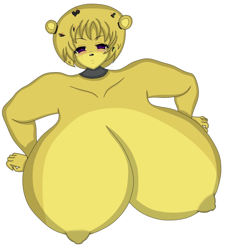 alternate_color alternate_nipples alternative arms bear big_breasts black_nose blush blushing_at_viewer blushing_female breasts breasts_bigger_than_head cwacky3 dark_nipples erected erected_nipples erection female five_nights_at_freddy's five_nights_in_anime fnaf fnia golden_freddy golden_freddy_(fnaf) golden_freddy_(fnia) huge_breasts looking_at_viewer nipples nude png purple_eyes solo stare tagme tagme_(artist) thick_arms transparent transparent_background transparent_png yellow_bear yellow_body yellow_skin