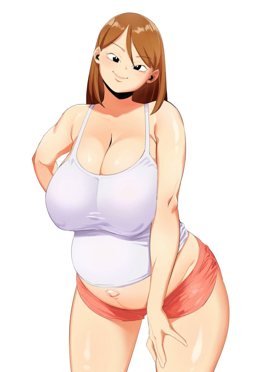 belly big_breasts kyattorosu massive_breasts pregnant ready_to_pop