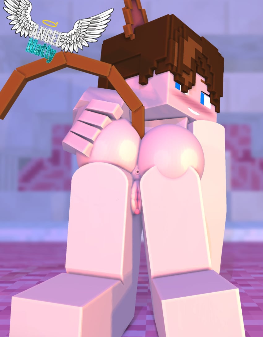 1girls 3d all_fours angel-matty angelmatty anus big_butt blush cat_ears cat_girl character commission female female_only from_behind lizzy_(minecraft) looking_back mine-imator minecraft nude presenting presenting_hindquarters pussy raised_tail smile solo spread_legs spreading