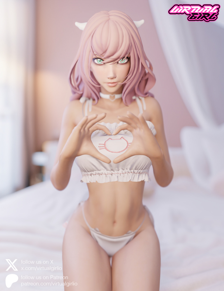 3d 3d_(artwork) 3d_model bed bedroom blender blender_(software) browser_game character cute hentai indie_game neko original original_artwork original_character pink_hair video_games virtual_youtuber virtualgirl vtuber wings