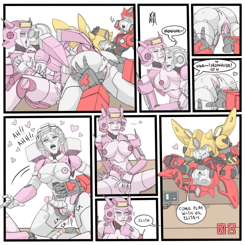 alien alien_humanoid alien_male anal arcee autobot begging blowjob boob_lick breasts bumblebee_(transformers) cliffjumper comic comic_page comic_panel dialogue female finger_fuck finger_penetration fingering futa_on_female futa_on_futa futa_on_male futa_sans_balls futanari gay_sex heat heat_cycle herm hermaphrodite in_heat intersex invitation ironhide kissing licking_tits male masturbating_while_watching masturbation mecha multi_genitalia nipple_lick nipples nuefass orgy overdose penis plot pussy pussy_juice robot robot_alien robot_humanoid robot_male science scientific_experiment spread_anus spread_ass transformers transformers_g1 transformers_idw wet_pussy yaoi yuri