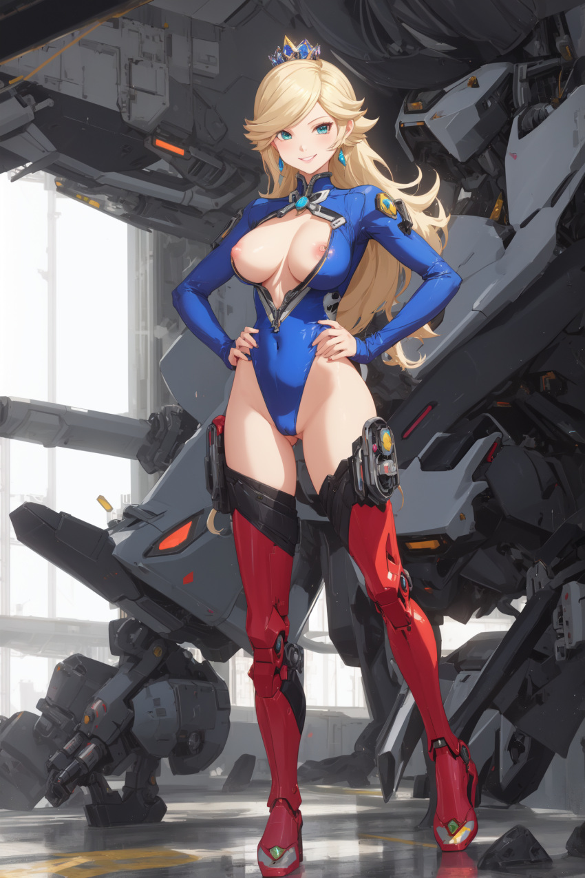 ai_generated female highres mario_(series) mecha non-web_source pilot princess_rosalina robot