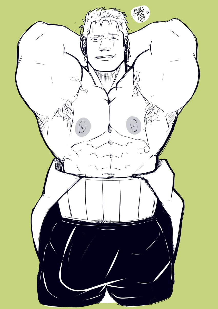 Roronoa Zoro (One Piece) Rule 34 Image