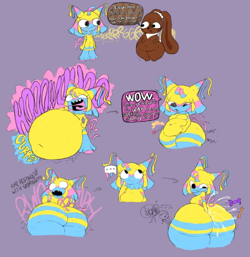 ? bunny burp burp_cloud butt_digging candy cheeze_burgr chocolate_bunny cocoa_(dandy's_world) comic confused dandy's_world digestion digging_into_butt digging_up_in_they_ass fatal_vore hungry implied_digestion implied_oral_vore implied_vore onomatopoeia oral_vore pinata poppy_(dandy's_world) rabbit roblox saliva salivating toodles_(dandy's_world) twisted_poppy_(dandy's_world) unwilling_prey unwilling_vore vore vore_belly weight_gain willing_pred yatta_(dandy's_world)