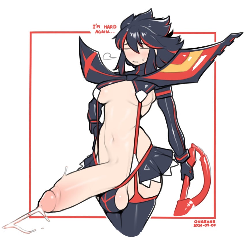 1futa 2026 2d 2d_(artwork) absurd_res absurdres artist_name ball_bra ballbra balls ballsack belly belly_button big_balls big_cock big_penis big_testicles black_hair blush bottomless bottomless_futa breasts clothing cock dialogue dick ejaculation english english_dialogue english_text eyes_closed futa_only futanari genital_fluids genitals gigantic_cock gigantic_penis hands-free handsfree_ejaculation hi_res highres hourglass_figure huge_cock huge_penis kill_la_kill large_cock large_penis latex latex_clothing latex_legwear latex_thighhighs leggings legwear light-skinned_futa light_skin matoi_ryuuko medium_breasts midriff multicolored_hair onaeane orgasm penile penis penis_out red_hair revealing_clothes scrotum short_hair sideboob skimpy skimpy_clothes slim slim_waist solo solo_futa stockings stomach testicles text thick thick_hips thick_legs thick_penis thick_thighs thigh_highs thighhighs thighs two-tone_hair underboob waist watermark wide_hips