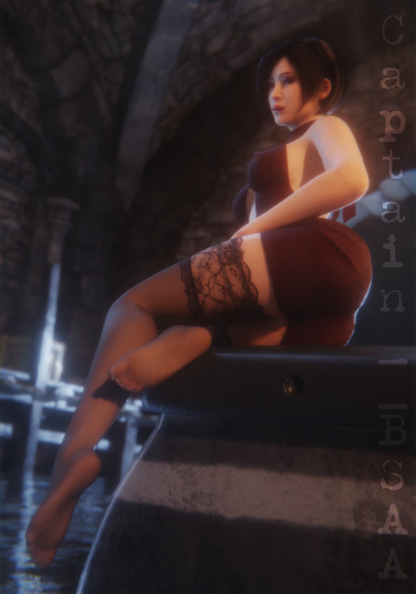 ada_wong ada_wong_(adriana) feet feet_fetish feet_focus pussy pussy_juice resident_evil resident_evil_4 resident_evil_4_remake