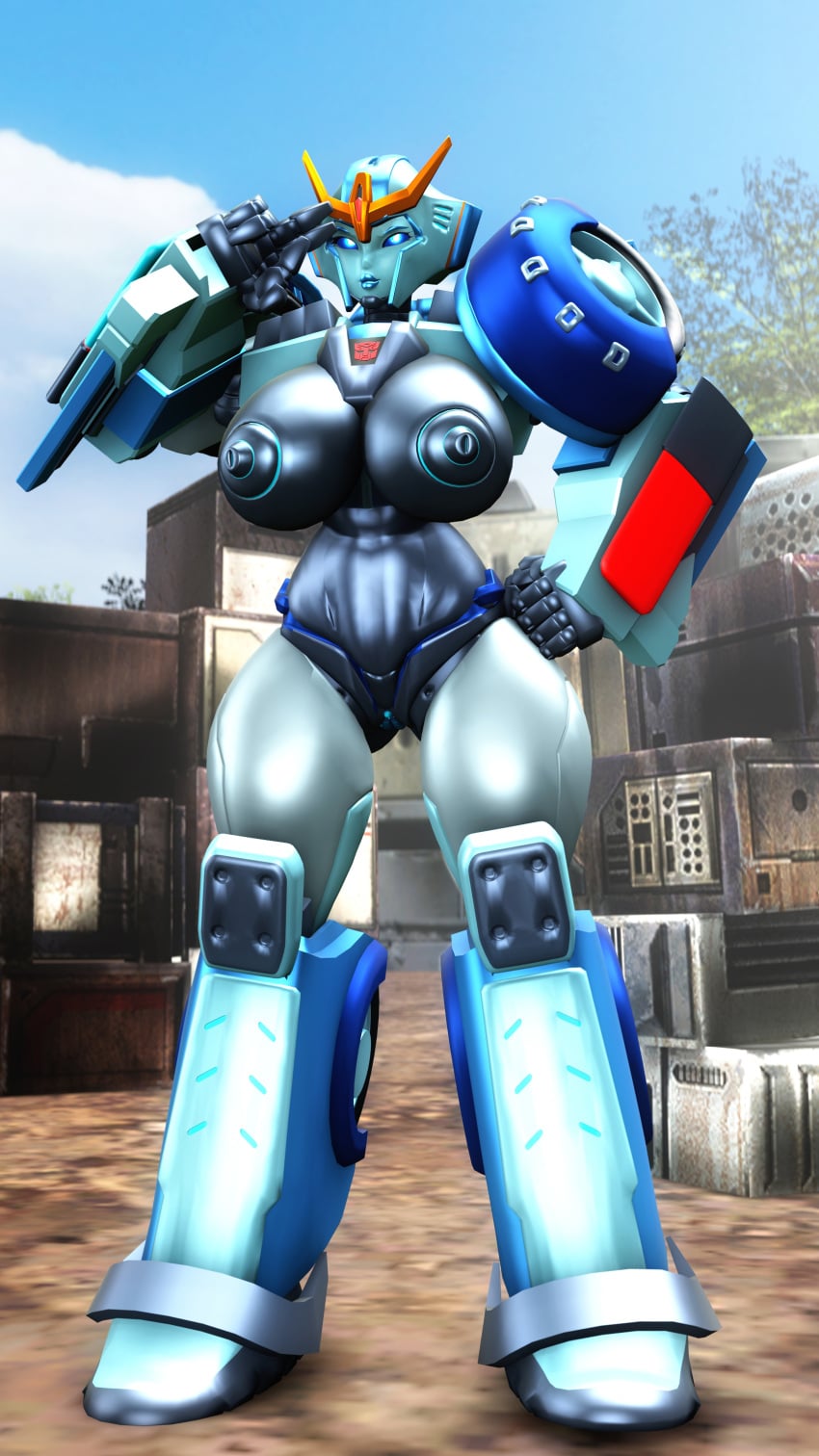 1girls 3d big_breasts blue_eyes blue_lipstick breasts casual_nudity donkboy hand_on_hip nipples pussy robot robot_girl robot_humanoid shrunkenlover solo solo_female strongarm_(transformers) transformers transformers_robots_in_disguise_(2015) vagina