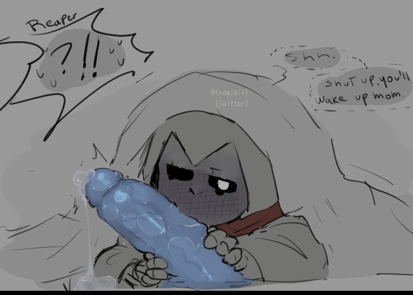 blowjob goth_sans incest oral_sex parent_and_child reaper_sans sans sans_au sanswingings5 tagme themimii1 under_covers