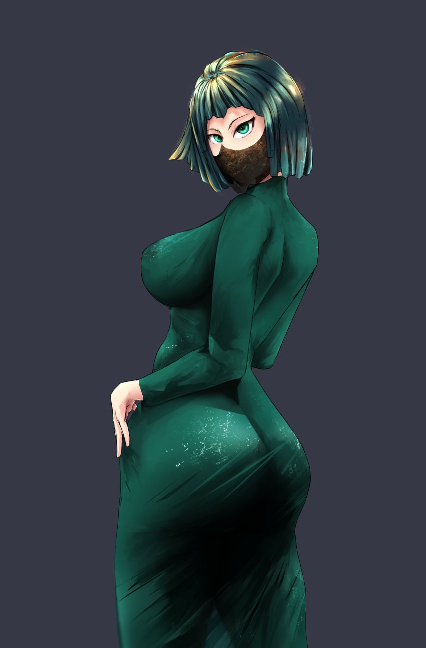 absurdres ass breasts dress female fubuki_(one-punch_man) highres huge_ass kanzatitties large_breasts one-punch_man wide_hips