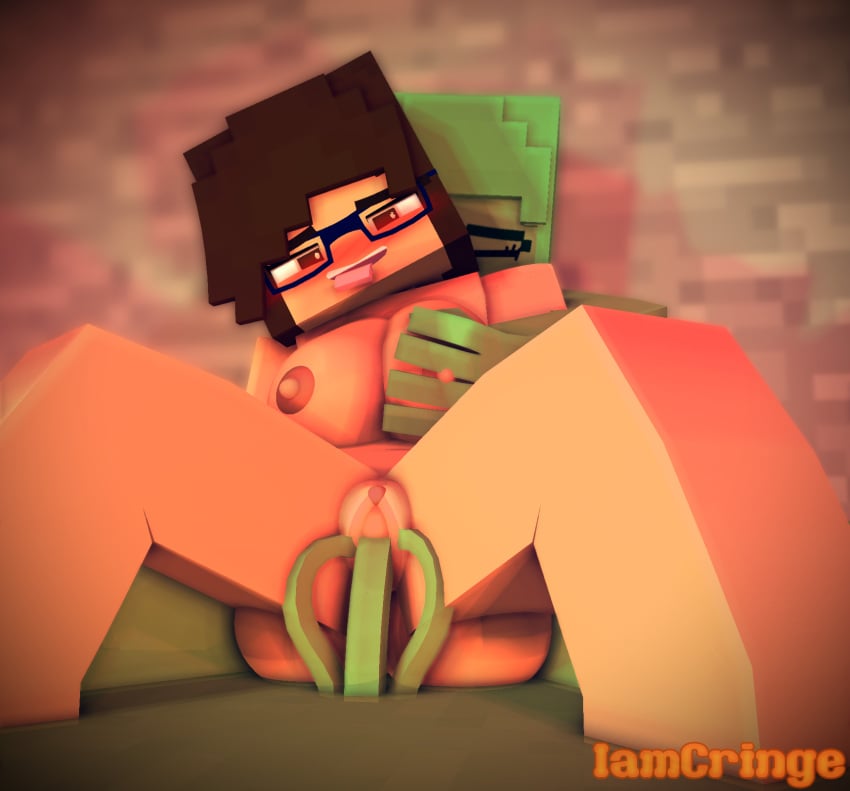 2girls 3d big_breasts character female female_only glasses human iamcringe irene_cream_(iamcringe) lesbian mine-imator minecraft mobtalker_mod monster monster_girl nude rape slime slime_(minecraft) slime_boy straight tagme vaginal_penetration yuri