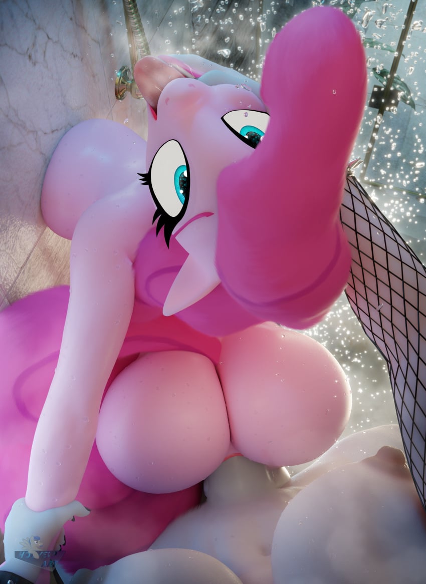 3d_(artwork) absurd_res anthro arthropod blender_(artwork) changeling digital_media_(artwork) duo equid equine female friendship_is_magic futa_on_female futanari hasbro hi_res hooves-art horse incest incest_(lore) intersex intersex/female mammal maud_pie_(mlp) my_little_pony pinkie_pie_(mlp) pony shower sisters