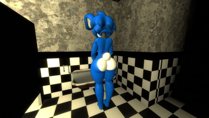 3d anthro bonfie_(cryptia) fredina's_nightclub futa_only futanari peeing tagme