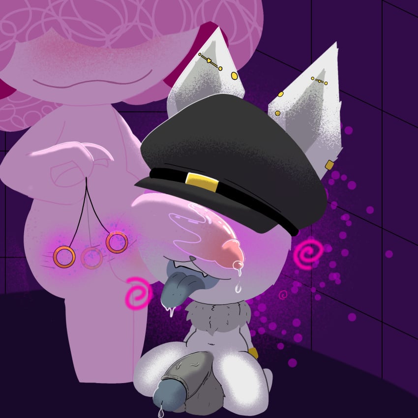 1:1 amphibian anthro axolotl axouwur balls big_penis bodily_fluids davince_kind_(character) duo eevee fluffy_balls generation_1_pokemon genital_fluids genitals hi_res hypnosis male male/male marine mind_break mind_control mole_salamander nintendo pendulum penis pokemon pokemon_(species) precum salamander saliva