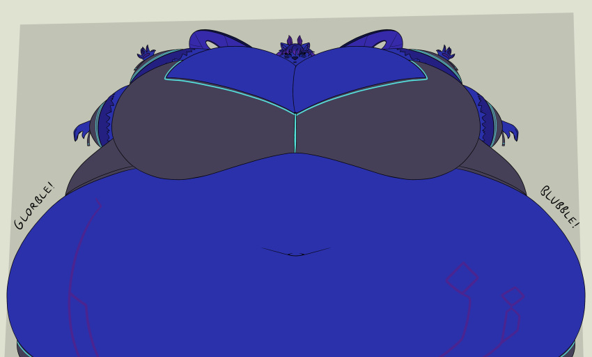 big_breasts blueberry_inflation breasts cleavage female furry huge_breasts inflation lj_caffie thick_thighs wide_hips