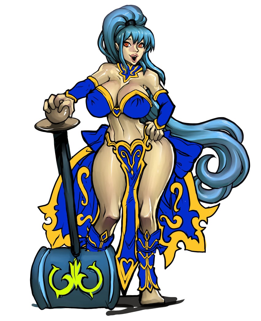 areola big_breasts bimbo blue_hair breasts huge_areola huge_areolae huge_breasts huge_nipples meru_(dragoon) nipples tagme the_legend_of_dragoon xxxbattery