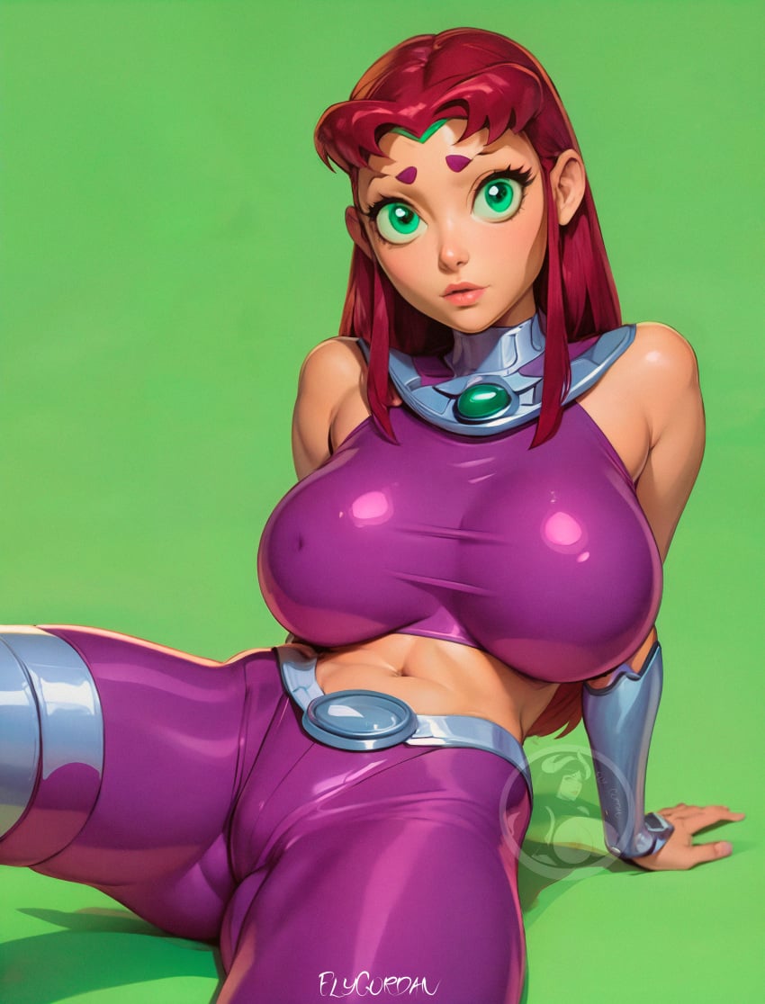 ai ai_generated artist_request commission dc dc_comics elygordan elygordanart gigantic_ass gigantic_breasts gigantic_butt gigantic_nipples green_eyes huge_ass huge_breasts huge_butt huge_nipples latex looking_at_viewer nsfw nsfwworks.ia patreon starfire starfire_(teen_titans) teen_titans