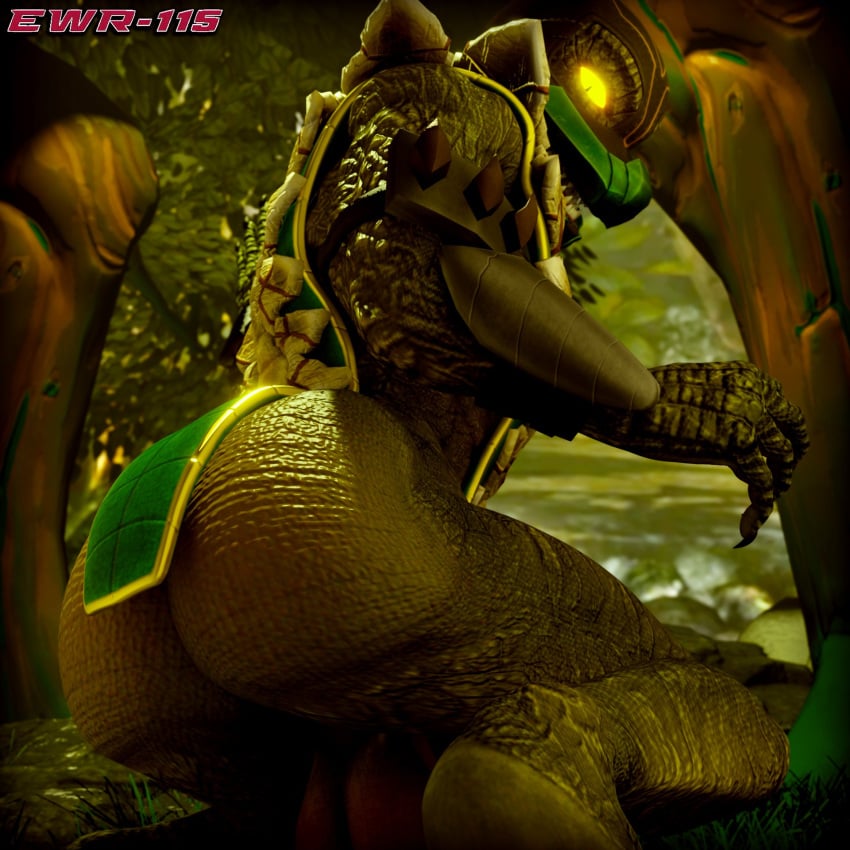 1boy ass balls big_ass big_balls big_butt ewr-115 male male_focus male_only mortal_kombat reptile_(mortal_kombat) scalie solo solo_focus solo_male