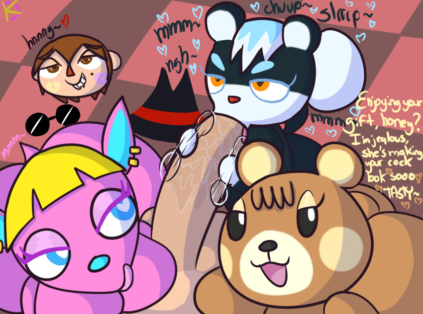 animal_crossing anthro ass bear bedroom_eyes big_breasts big_butt big_penis breasts deer female first_person_view fuchsia_(animal_crossing) genitals group half-closed_eyes handjob handjob_while_sucking human klutzatdusk licking licking_lips looking_at_viewer looking_pleasured male male/female mammal maple_(animal_crossing) narrowed_eyes nintendo nude oral oral_penetration penetration penile penis penis_worship pov_blowjob rodent sciurid seductive sex short_stack size_difference tasha_(animal_crossing) tongue tree_squirrel villager_(animal_crossing)