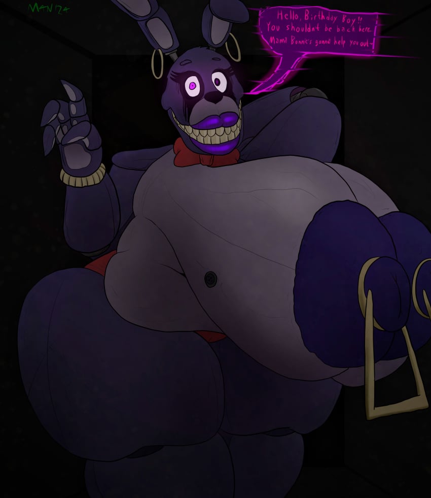 absurd_res age_difference android animatronic anthro areola back_room balls barbell_piercing belly big_areola big_balls big_belly big_breasts big_nipples bonnie_(fnaf) bow_tie bracelet breasts camel_toe clothed clothing cybernetics cyborg dirty ear_piercing ear_ring elderly eyelashes eyeliner female five_nights_at_freddy&#039;s genitals gesture glowing glowing_eyes hand_behind_head hi_res hoop_ear_ring huge_areola huge_balls huge_breasts huge_nipples huge_thighs hyper hyper_areola hyper_balls hyper_genitalia hyper_lips hyper_nipples jewelry lagomorph leporid lips lipstick looking_at_viewer m4n machine makeup mammal mascara mascara_smear mascara_tears mature_anthro mature_female mold_(fungus) moldsmal montgomery_glands navel nipple_barbell nipple_handles nipple_piercing nipple_ring nipples obese obese_anthro obese_female older_female overweight overweight_anthro overweight_female panties panties_only piercing purple_eyes purple_lips purple_lipstick rabbit raised_arm ring_piercing robot rule_63 scottgames smile smiling_at_viewer solo talking_to_viewer teeth thick_lips thick_thighs topless trespassing undertale undertale_(series) underwear underwear_only vein veiny_breasts waving waving_at_viewer waving_hand wrinkles yellow_teeth