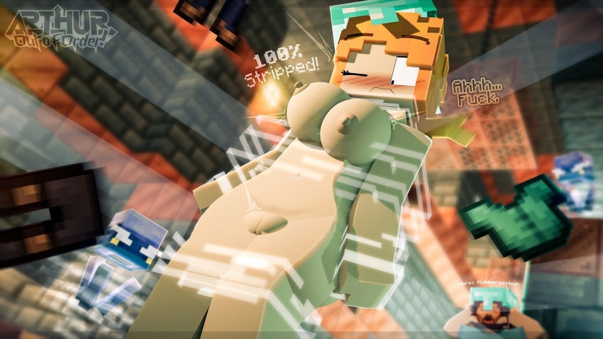 3d alex_(minecraft) arthur32 breeze_(minecraft) microsoft minecraft mojang steve_(minecraft) stripped tagme