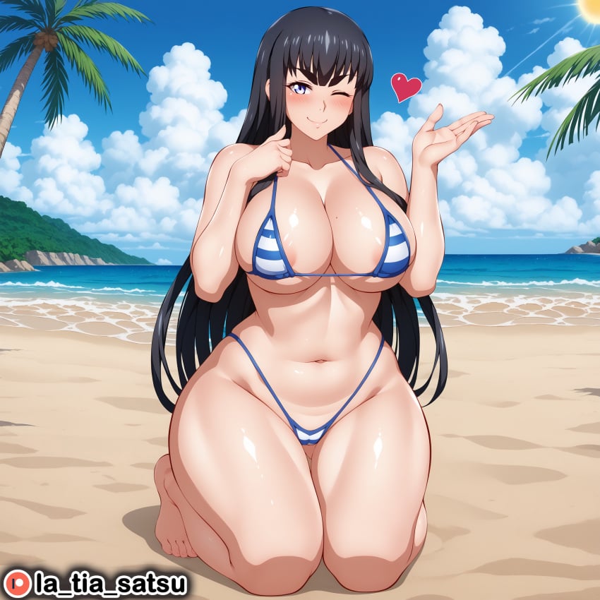 ai_generated big_ass big_belly big_breasts big_butt capi_mapache hentai kill_la_kill kiryuuin_satsuki thick_ass thick_legs thick_thighs