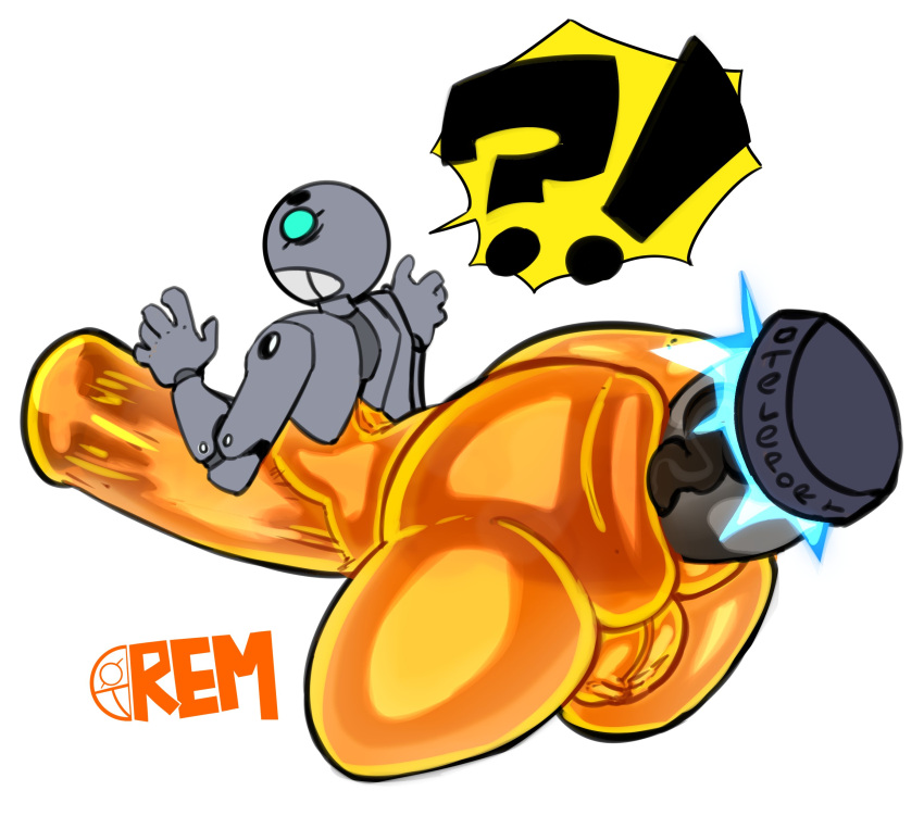 anal anal_insertion big_ass big_ass_(male) big_butt huge_ass huge_butt male male_only non-human non-human_only rem_(oc) remiman robot toony